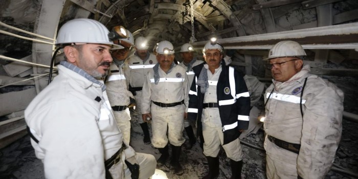 Aydın, Zonguldak’ta madencilerle yer altına indi